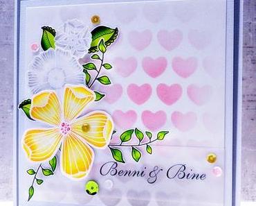 Hochzeitskarte Benni & Bine