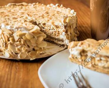 Eine Saure Sahne Torte in der Cappuccino Variante #Rezept #Backen #Lecker