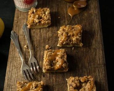 Apfel-Zimt-Butterstreuselschnitten mit Salzkaramell