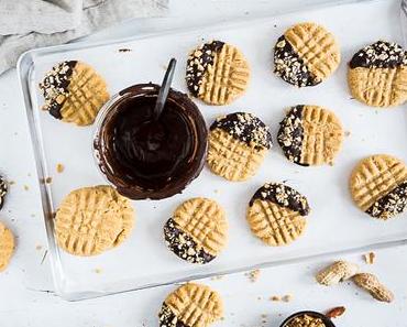 Erdnussbutter Cookies mit Schokolade