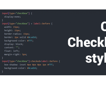 CSS: Checkbox styling