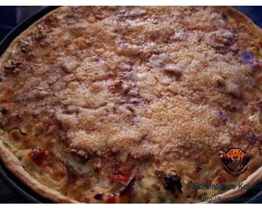 Überbackener Gemüsekuchen