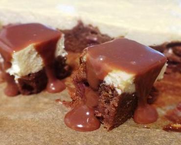 brownie kirsch cheesecake bites