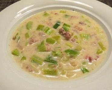 Käse-Lauch-Suppe