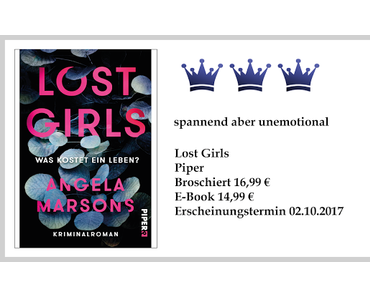 Rezension: Lost Girls- Was kostet ein Leben von Angela Marsons