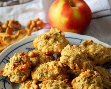 Apfel-Walnuss-Cookies mit Getreideflocken