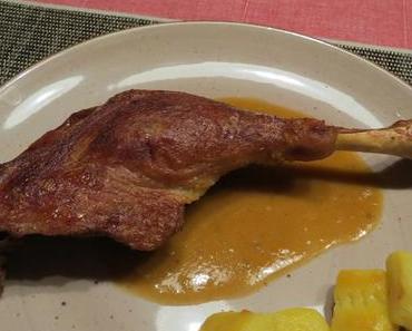 Gänsekeulen – geschmort und übergrillt