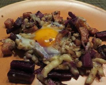 Spätzle-Fleischkäse-Pfanne