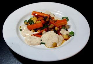 Karottenpfanne mit Kichererbsen