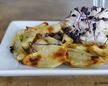 Gebackener Topinambur mir Apfelquark