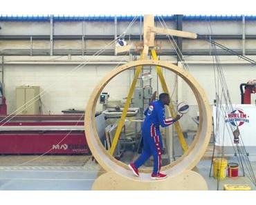 Kettenreaktion der Harlem Globetrotters und Studenten