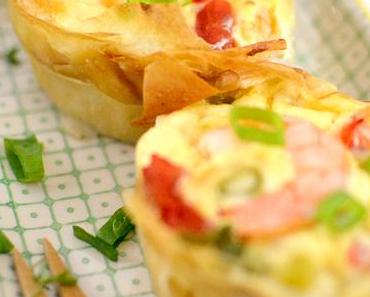 Einfache Shrimp-Mini-Quiches