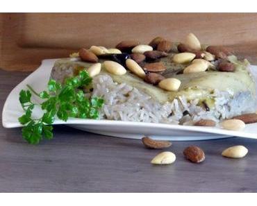 Rezept: Ris macluba mit Laban b'khiar- syrisch vegan