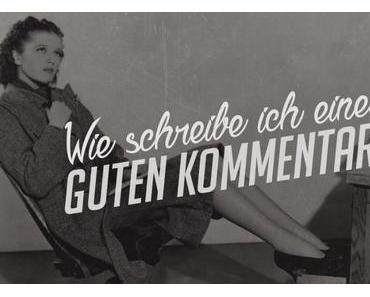 Wie man richtig kommentiert