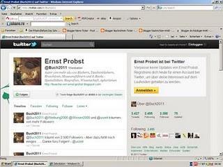 Buchautor Ernst Probst twittert
