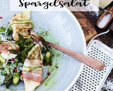 Zanderfilet auf warmen Spargelsalat mit Kürbiskernpesto