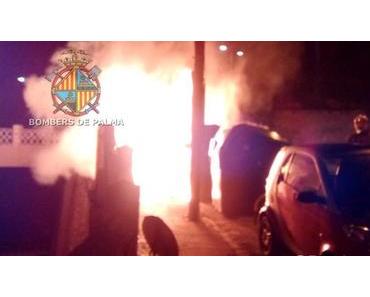 Das Abfackeln von Müllcontainern geht weiter