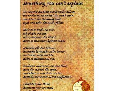 Something you can't explain