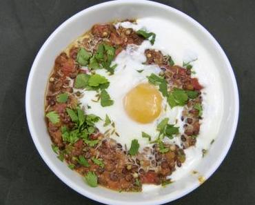 Süß-saueres Linsen-Shakshouka