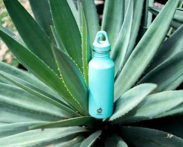 Mizu Edelstahl-Trinkflaschen machen Blau mit Plastikmüll!