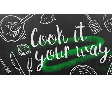 Salat mit Steinpilzen, Radieschensprossen, Nüssen und roten Zwiebeln – cook it your way