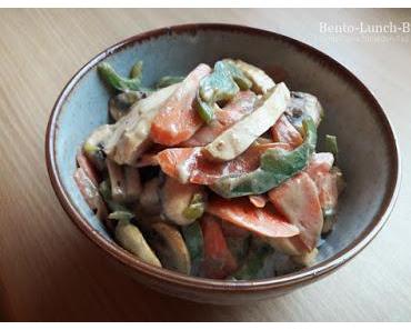 Rezept: Cremige Tofupfanne mit Sesam und Austernsosse