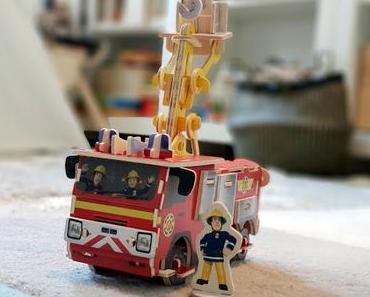 Für kleine Baumeister: Feuerwehrmann Sam 3D-Puzzle aus Lindenholz
