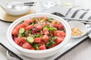 Thailändischer Wassermelonen-Salat