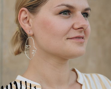 DIY Statement Face Earring