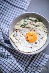 Herzhafter Porridge mit Spinat und Bergkäse + Gewinnspiel #werbung