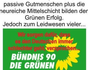 Nicht nur Aktivisten, verwöhnte Kids und Gutmenschen verfallen der Grünen Ideologie, auch immer häufiger die neureiche Mittelschicht