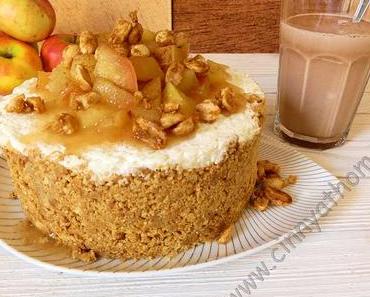 Aus eigenen Äpfeln und Milchreis wurde Apfel-Milchreis-Kuchen #Rezept #Herbst #Malwasanderes