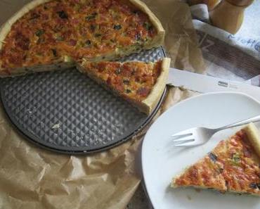 Lauchzwiebel Käse Schinken Quiche…