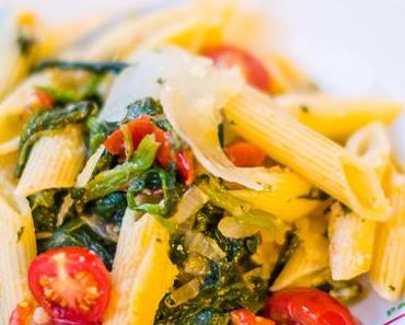 Mein Mann kann: Penne mit Spinat und Tomaten #Feierabendküche