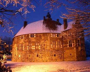 Foto: Burg Vischering in Lüdinghausen im Winterkleid