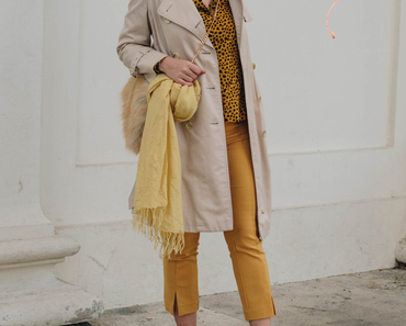 #HerbstOutfit in Animalprint-Bluse, Burberry Trenchcoat und Kaschmir Haube von MOGLI & MARTINI*