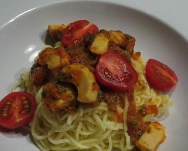 Spaghetti mit Tintenfisch