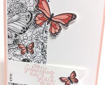 Frühlingshafte Schmetterlingskarte