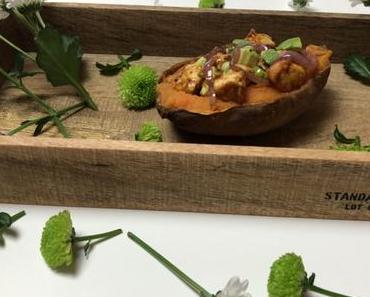 Süsskartoffel mit Avocado-Hähnchen