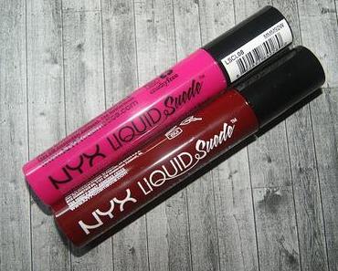 NYX Liquid Suede Cream Lipsticks Pink Lust & Cherry Skies