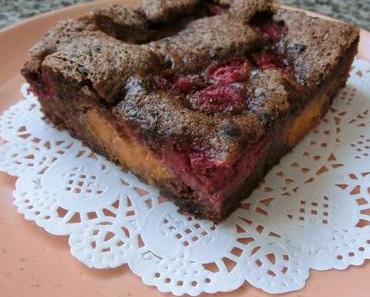 Himbeer-Aprikosen-Brownies