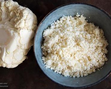 Blumenkohl-Reis-Bowl mit Ofengemüse