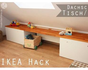 Dachschrägen Tisch/Regal - Ikea Hack Stuva/Fritids