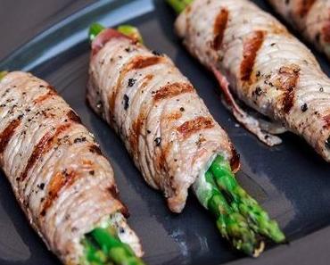 Involtini vom Rind mit grünem Spargel