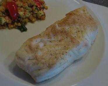 Filet vom weißen Heilbutt – gebraten