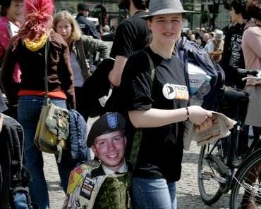 Piraten-Kundgebung “Freiheit für Bradley Manning” in Berlin