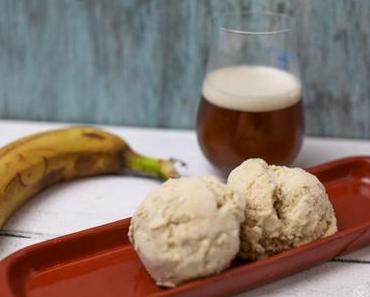 Selbstgemachtes weisses Schokoladen – Bananenweißbier – Eis
