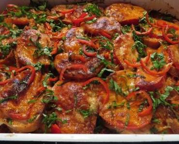 Feuriger Brotauflauf mit Tomaten und Chorizo – reloaded