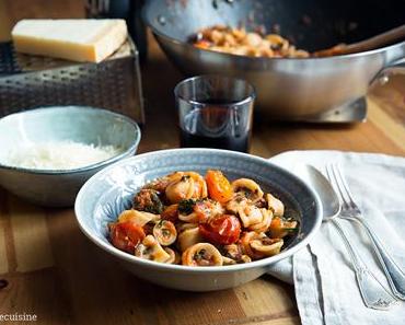 Orecchiette mit Kirschtomaten & Champignons