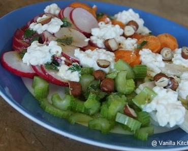 Rohkost mit Hüttenkäse